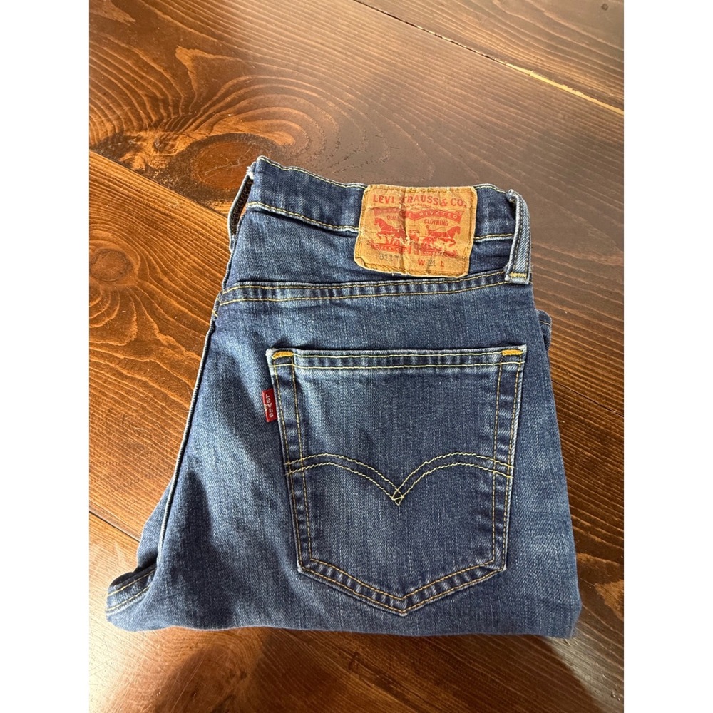 Levis 511 Slim Fit Mens Blue Denim Jean Shorts Size W31 L8‎ Jorts 36515-0035